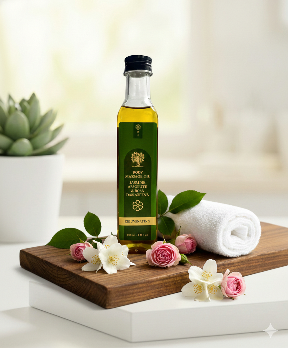 Jasmine Absolute & Rosa Damascena Body Massage Oil